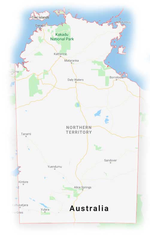 Northern Territory Map