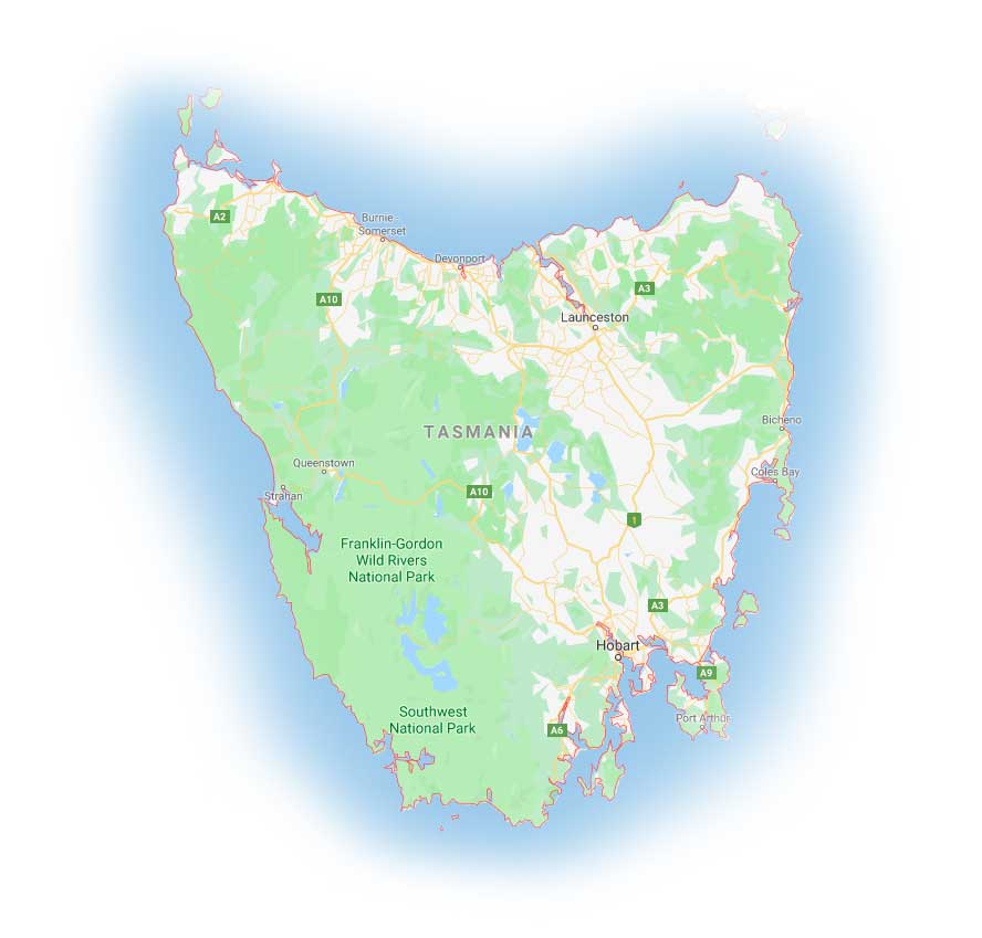 Tasmania Map